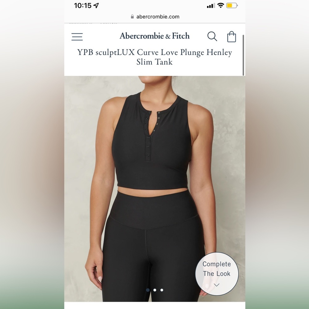 Abercrombie and Fitch YPB Curve Love Plunge Henley